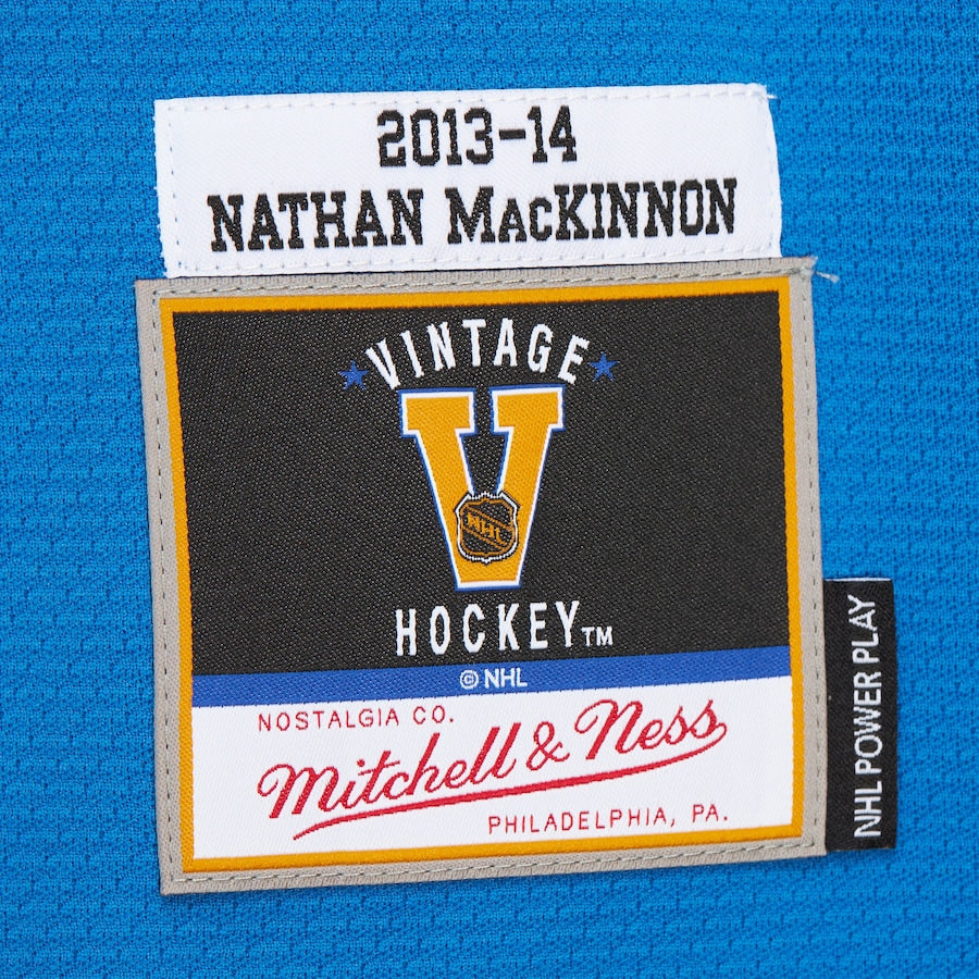 Colorado Avalanche 2013 Nathan MacKinnon Mitchell&Ness NHL BLUE LINE Vintage Hockey Jersey