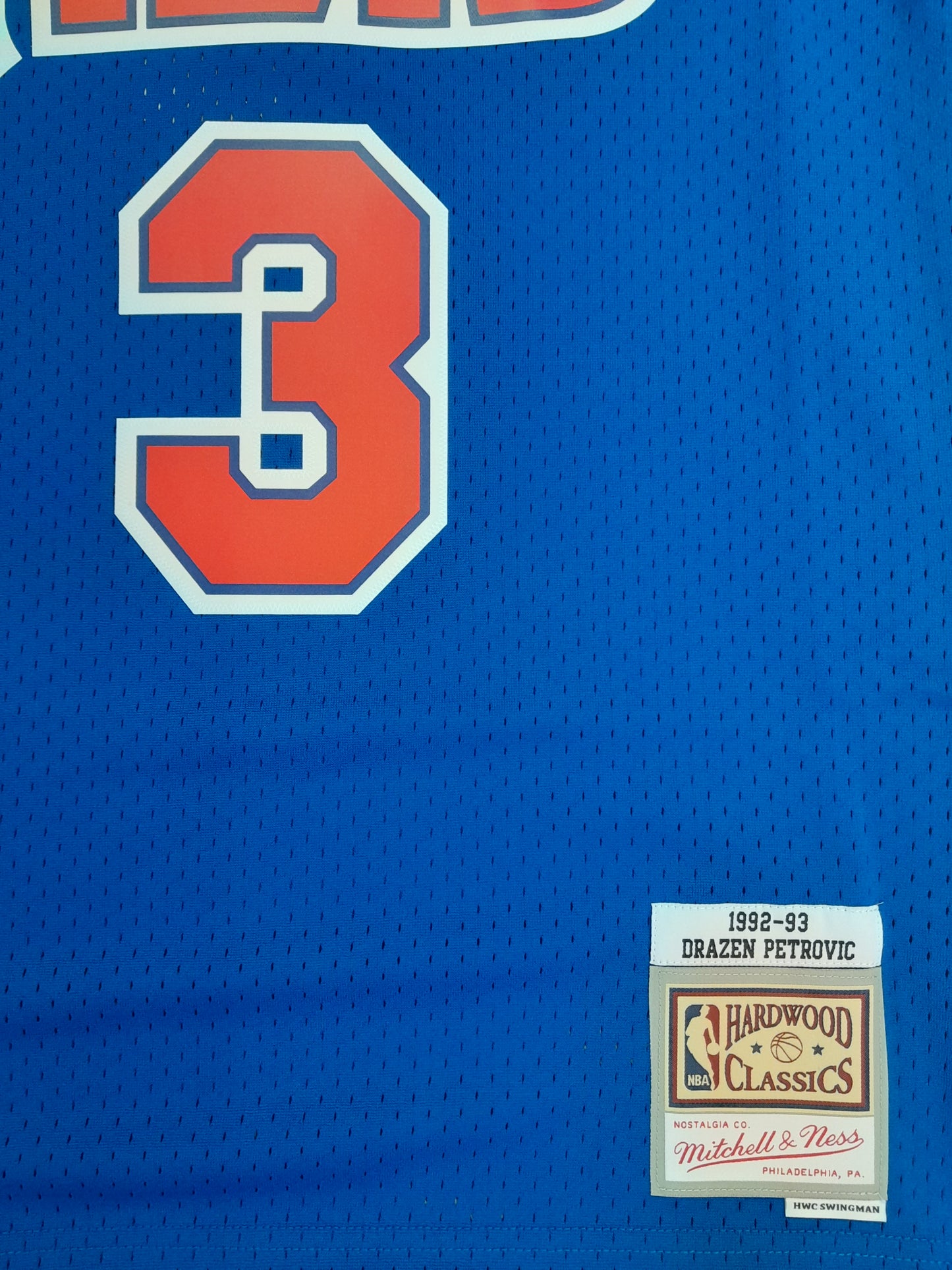 New Jersey Nets Drazen Petrovic Mitchell&Ness HWC Swingman Jersey