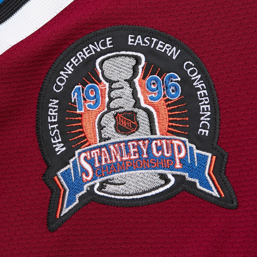 Colorado Avalanche 1995 Peter Forsberg Mitchell&Ness NHL Blue Line Vintage Hockey Jersey