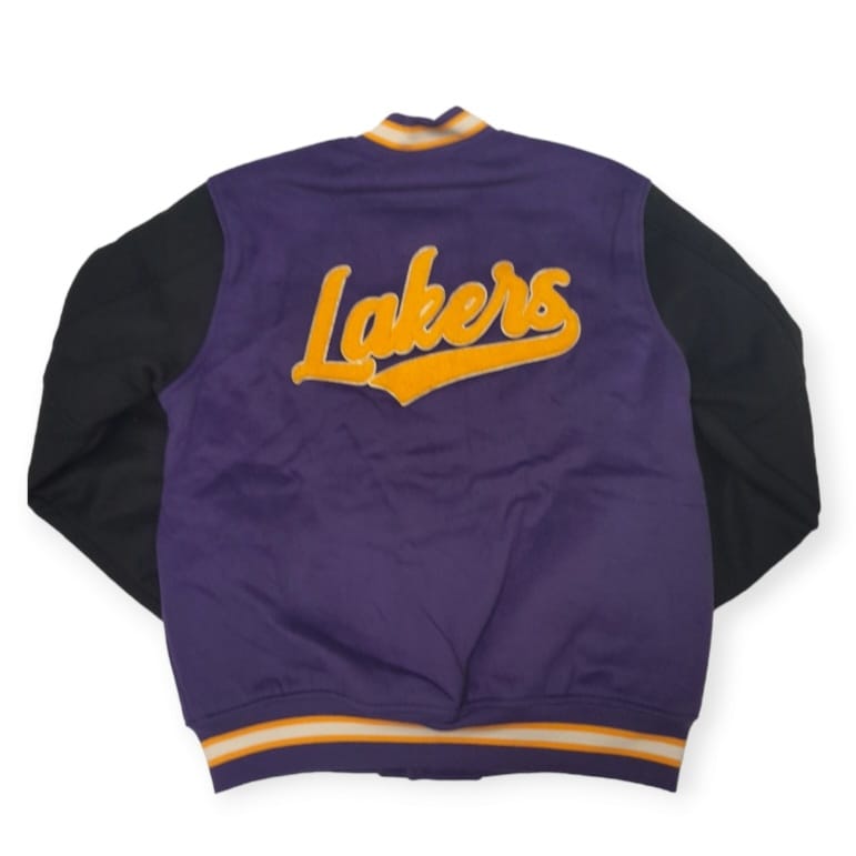 giubbotto college uomo nba team legacy varsity jacket loslak PURPLE/BLACK