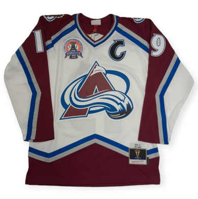 Colorado Avalanche 2000 Joe Sakic Mitchell&Ness NHL BLUE LINE Vintage Hockey Jersey