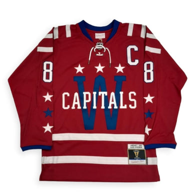 Washington Capitals 2015 Alexander Ovechkin Mitchell&Ness NHL BLUE LINE Vintage Hockey Jersey