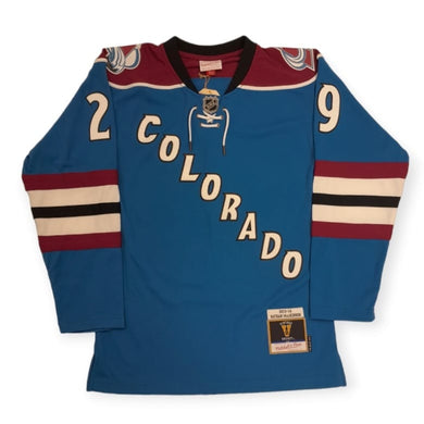 Colorado Avalanche 2013 Nathan MacKinnon Mitchell&Ness NHL BLUE LINE Vintage Hockey Jersey