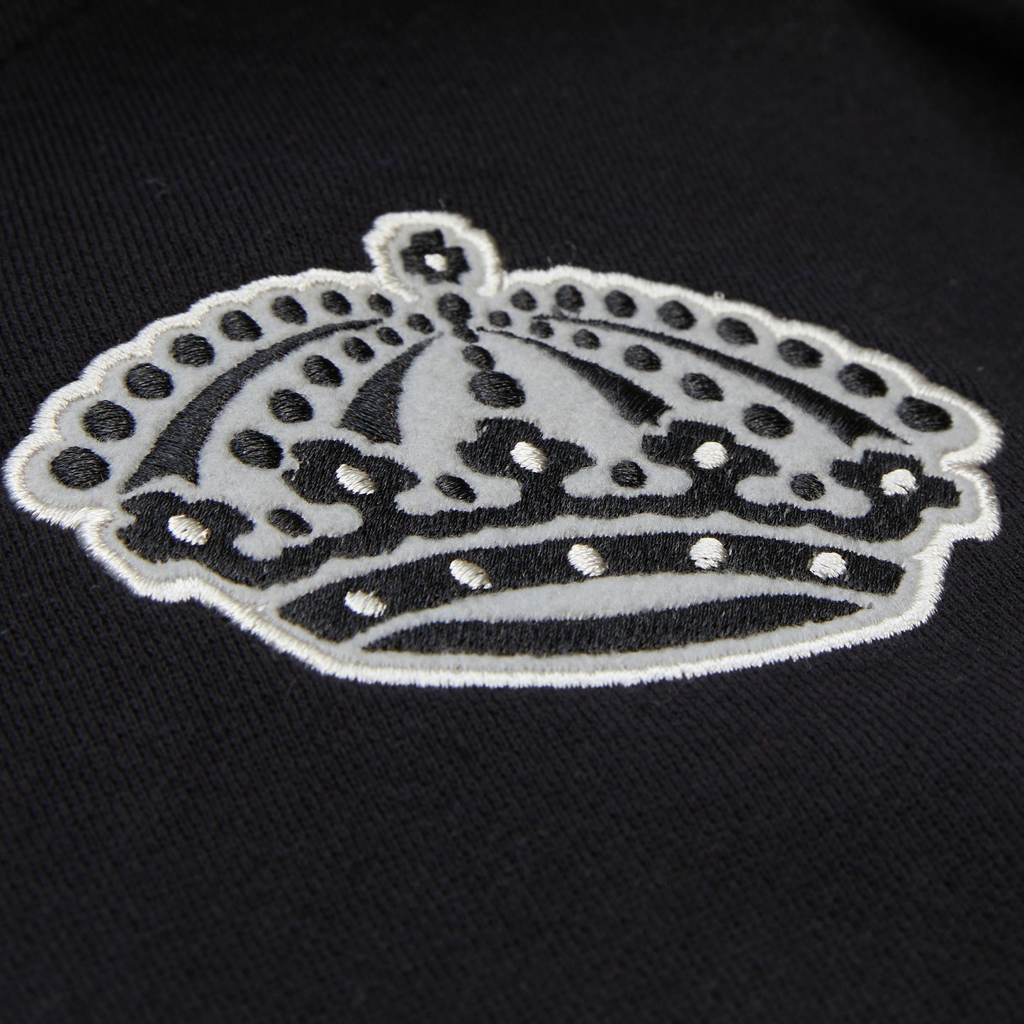Los Angeles Kings Black Rinkside Fleece Full-Snap Jacket - Mitchell & Ness