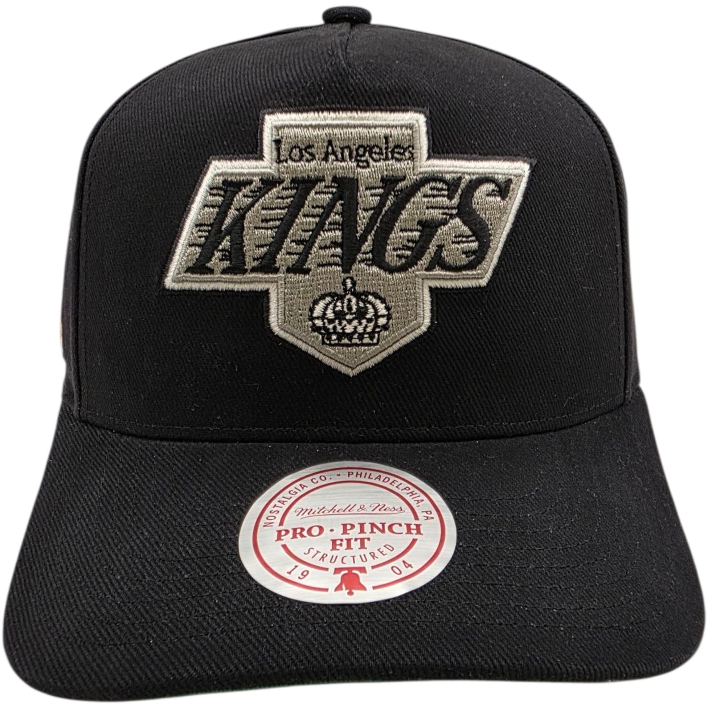 Los Angeles Kings Conference Patch Vintage Cap Black Snapback - Mitchell & Ness