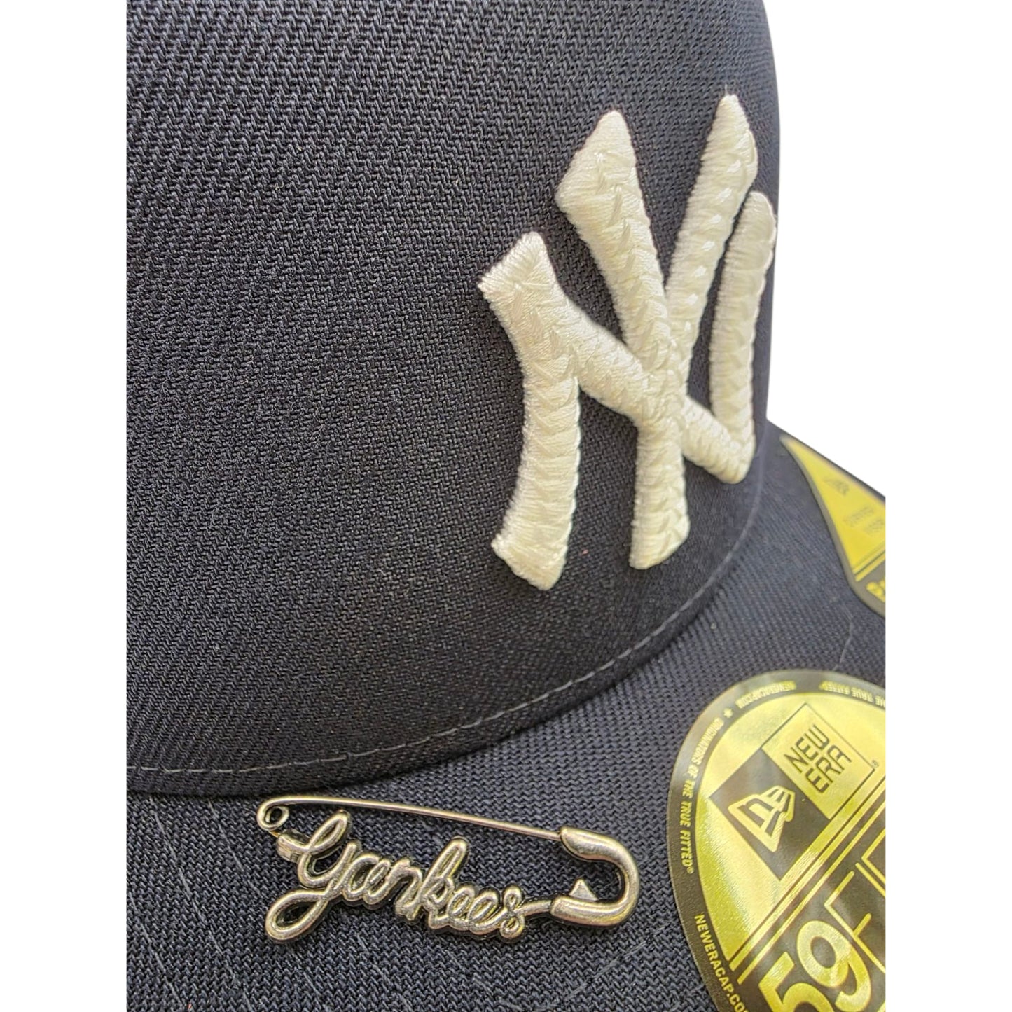 New York Yankees Script Safety Pin 59FIFTY A-Frame Fitted - New Era
