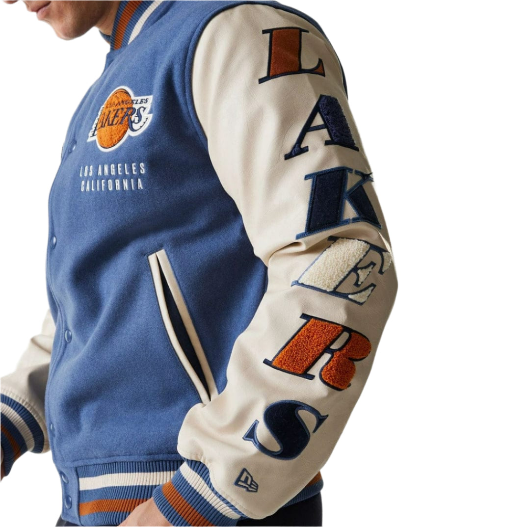 Los Angeles Lakers NBA Patch Collegejacke - New Era