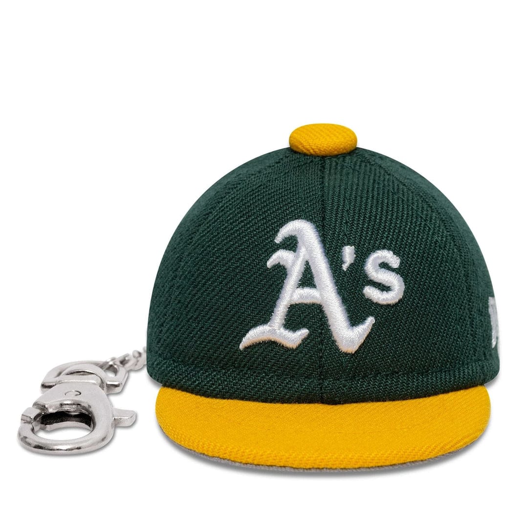 Oakland Athletics MLB Mini Cap Dark Green Key Chain - New Era