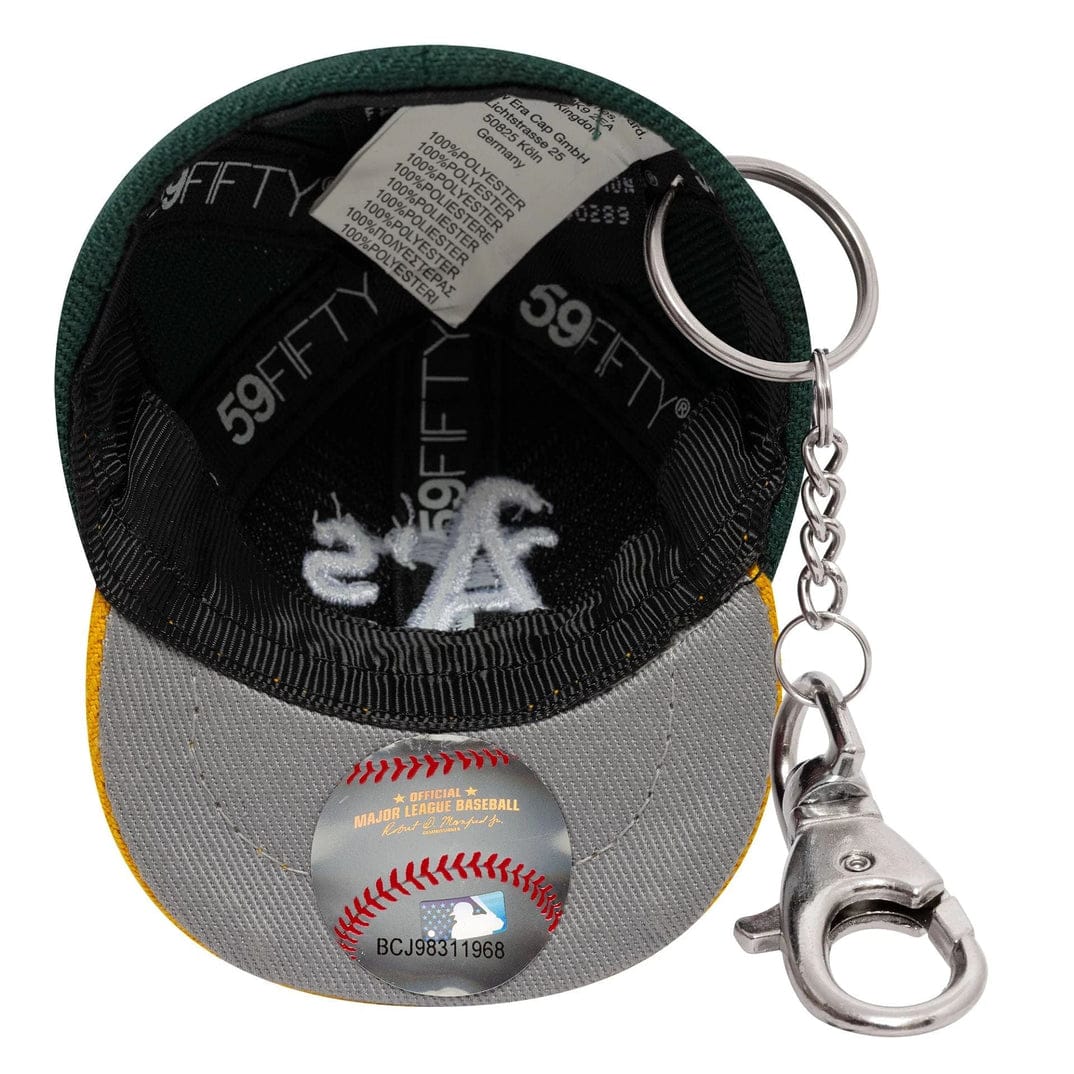 Oakland Athletics MLB Mini Cap Dark Green Key Chain - New Era