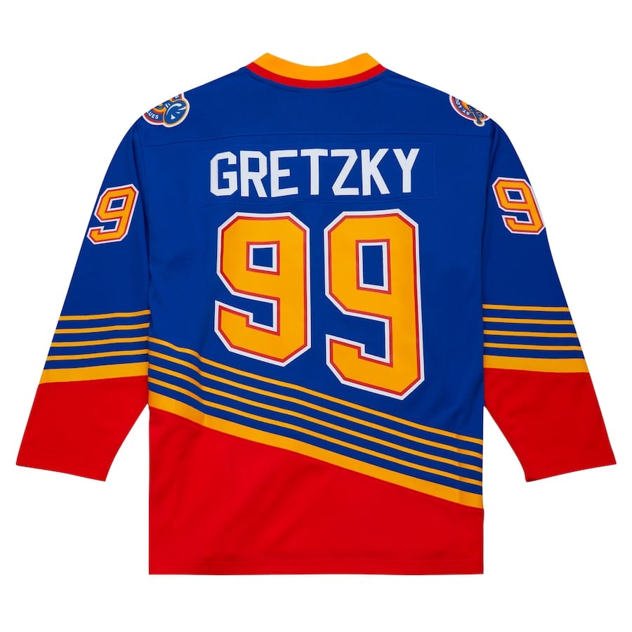 Wayne Gretzky Blue St. Louis Blues 1995/96 Power Play Player Jersey - Michell & Ness