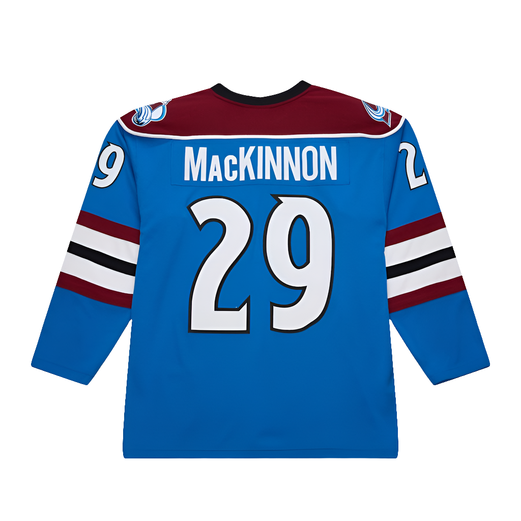 Colorado Avalanche 2013 Nathan MacKinnon Mitchell&Ness NHL BLUE LINE Vintage Hockey Jersey