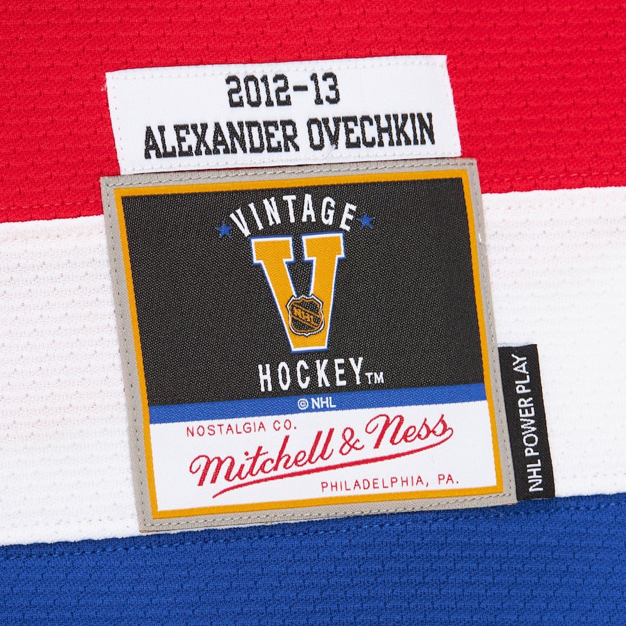 Blue Line Alexander Ovechkin Washington Capitals White Alternate 2012-13 Mitchell&Ness Jersey