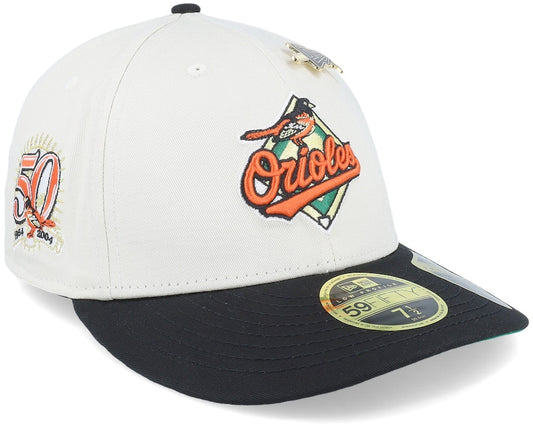 Baltimore Orioles MLB Pin New Era 59FIFTY Low Profile Fitted Cap