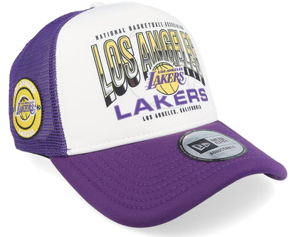 Los Angeles Lakers Team Colour New Era Tracker Adjustable Snapback Cap