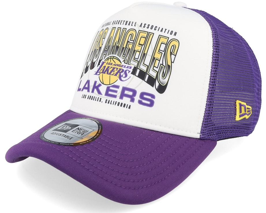 Los Angeles Lakers Team Colour New Era Tracker Adjustable Snapback Cap