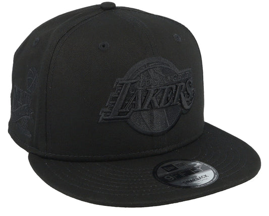 Los Angeles Lakers Monochrome Black New Era 9FIFTY Snapback Cap