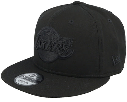 Los Angeles Lakers Monochrome Black New Era 9FIFTY Snapback Cap