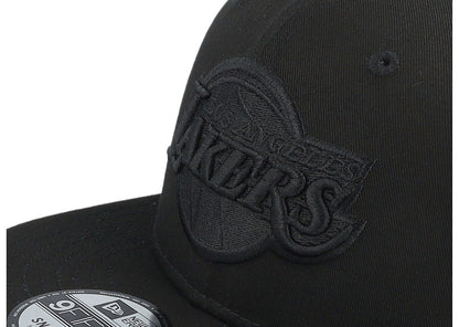 Los Angeles Lakers Monochrome Black New Era 9FIFTY Snapback Cap