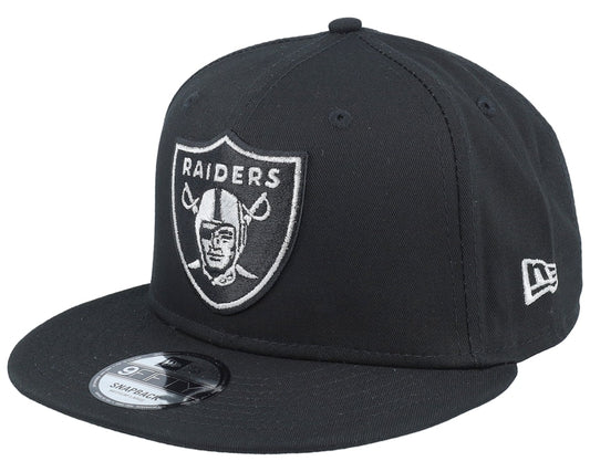 Las Vegas Raiders Metallic Outline New Era 9FIFTY Black Snapback Cap