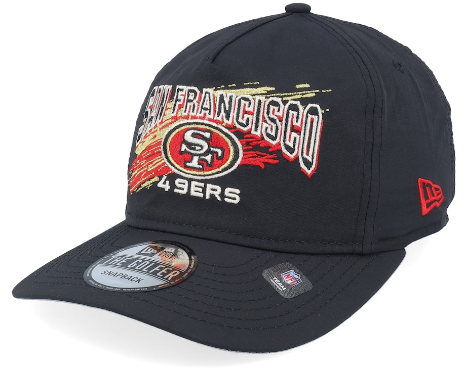 San Francisco 49er Throwback Brush Black Strapback - New Era