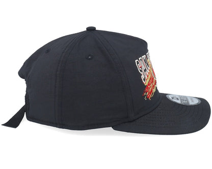 San Francisco 49er Throwback Brush Black Strapback - New Era