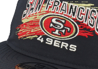 San Francisco 49er Throwback Brush Black Strapback - New Era