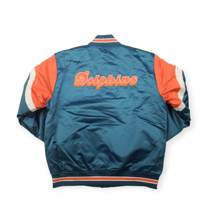 Miami Dolphins Mitchell&Ness NFL Heavyweight Satin Jacket