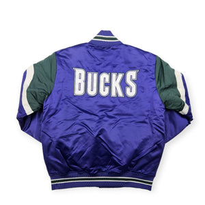 Milwaukee Bucks Mitchel&Ness NBA Heavyweight Satin Jacket