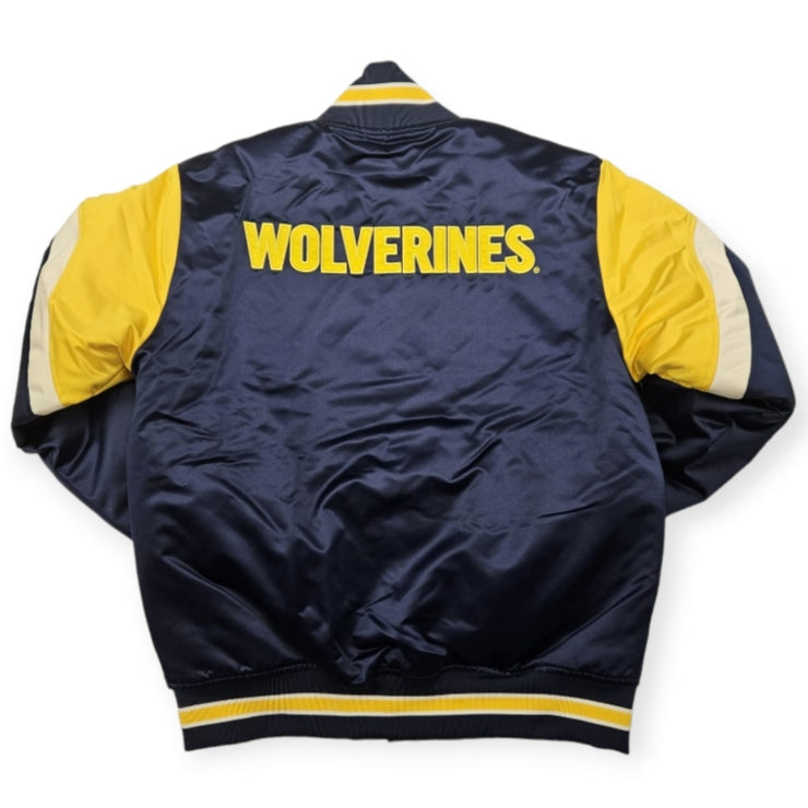 University of Michigan Mitchell&Ness NCAA Heavyweight Satin Jacket