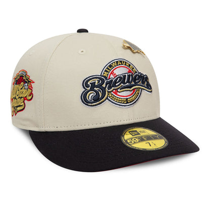 Milwaukee Brewers MLB Pin New Era 59FIFTY Low Profile Fitted Cap