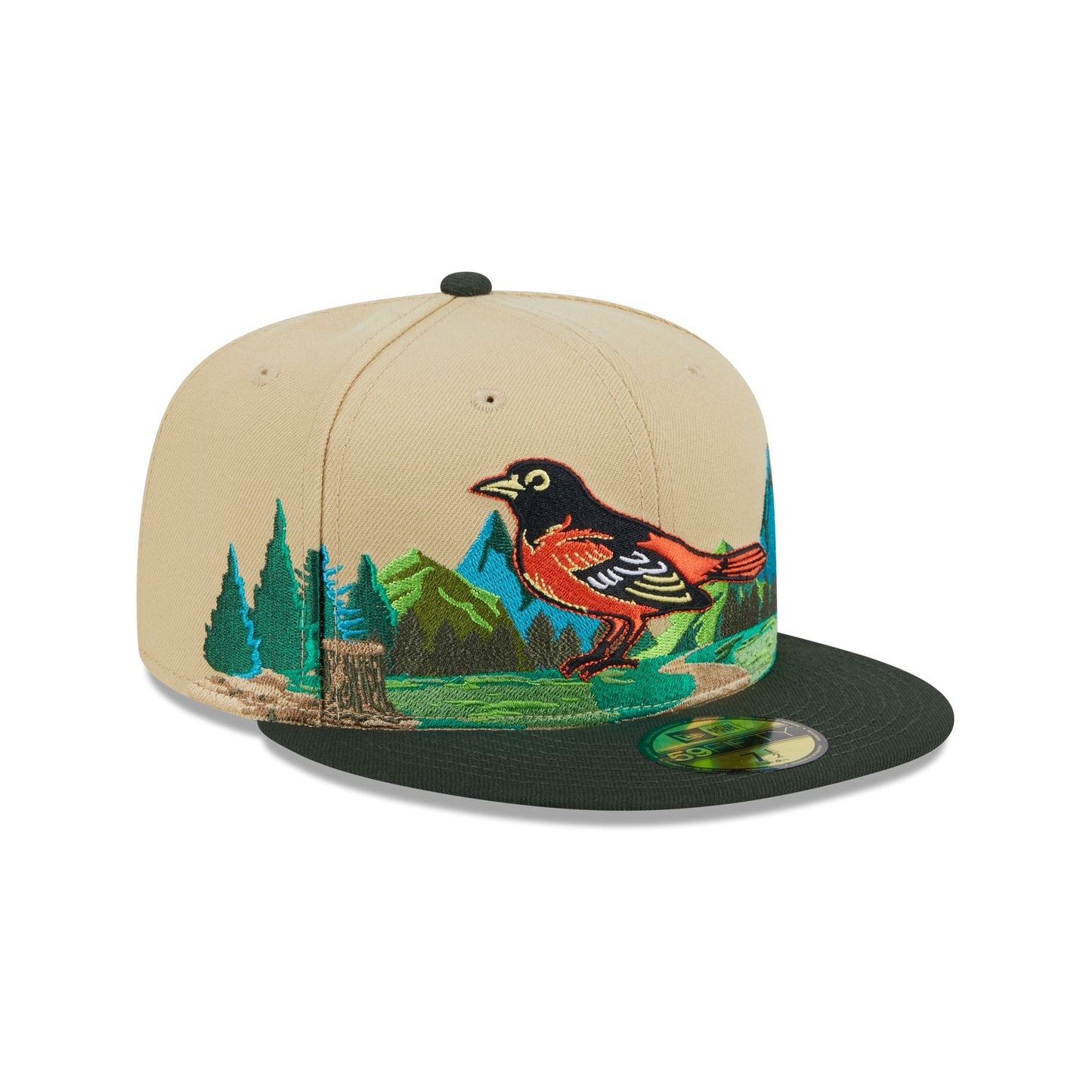 Baltimore Orioles Team Landscape Light Beige 59FIFTY Fitted Cap