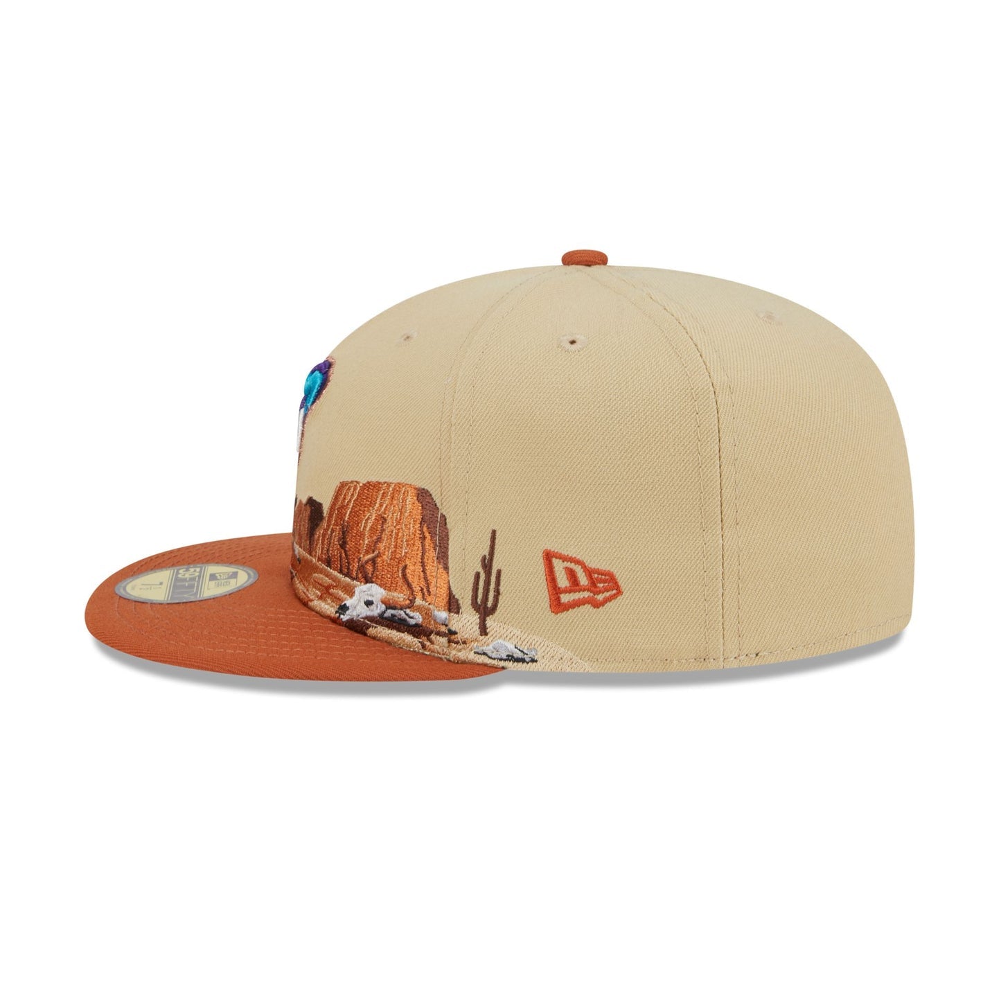 Arizona Diamondbacks Team Landscape Light Beige New Era 59FIFTY Fitted Cap