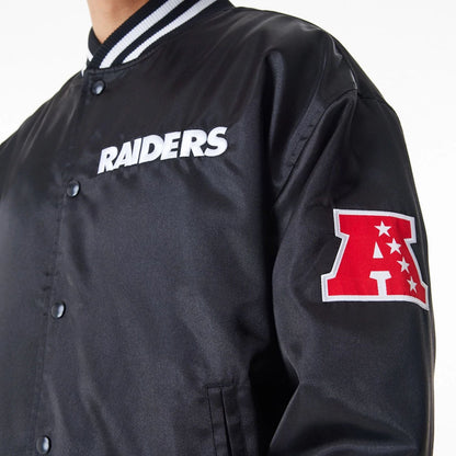 Las Vegas Raiders NFL New Era Satin Bomberjacke