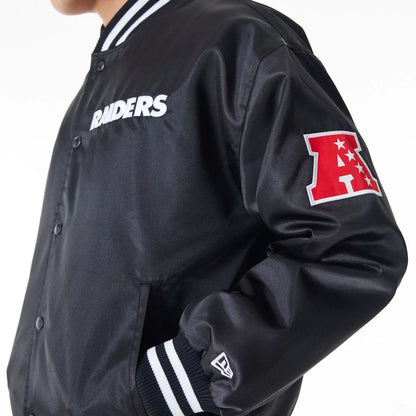 Las Vegas Raiders NFL New Era Satin Bomberjacke