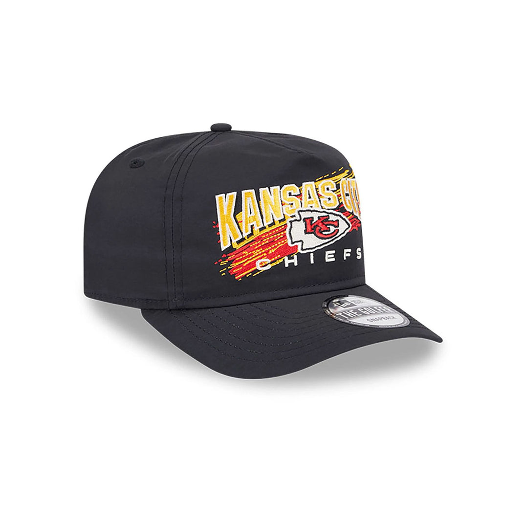 Kansas City Chiefs Throwback Brush Black Strapback - New Era