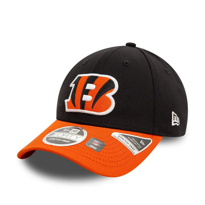 Cincinnati Bengals NFL Black 9FORTY Stretch Snap Adjustable Cap - New Era