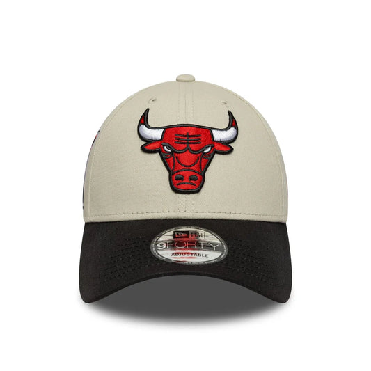 Chicago Bulls NBA Contrast Patch 9FORTY Verstellbare Cap - New Era