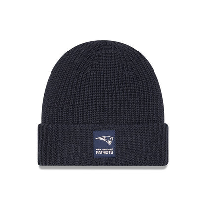 New England Patriots NFL Sideline 2025 Steel Clouds Cuff Knit Beanie - New Era