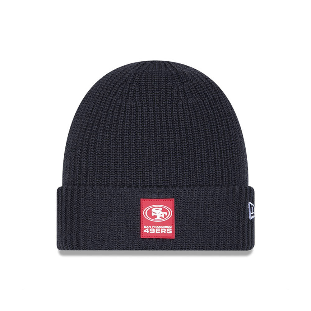 San Francisco 49ers NFL Sideline 2025 Steel Clouds Cuff Knit Beanie - New Era