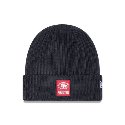 San Francisco 49ers NFL Sideline 2025 Steel Clouds Cuff Knit Beanie - New Era