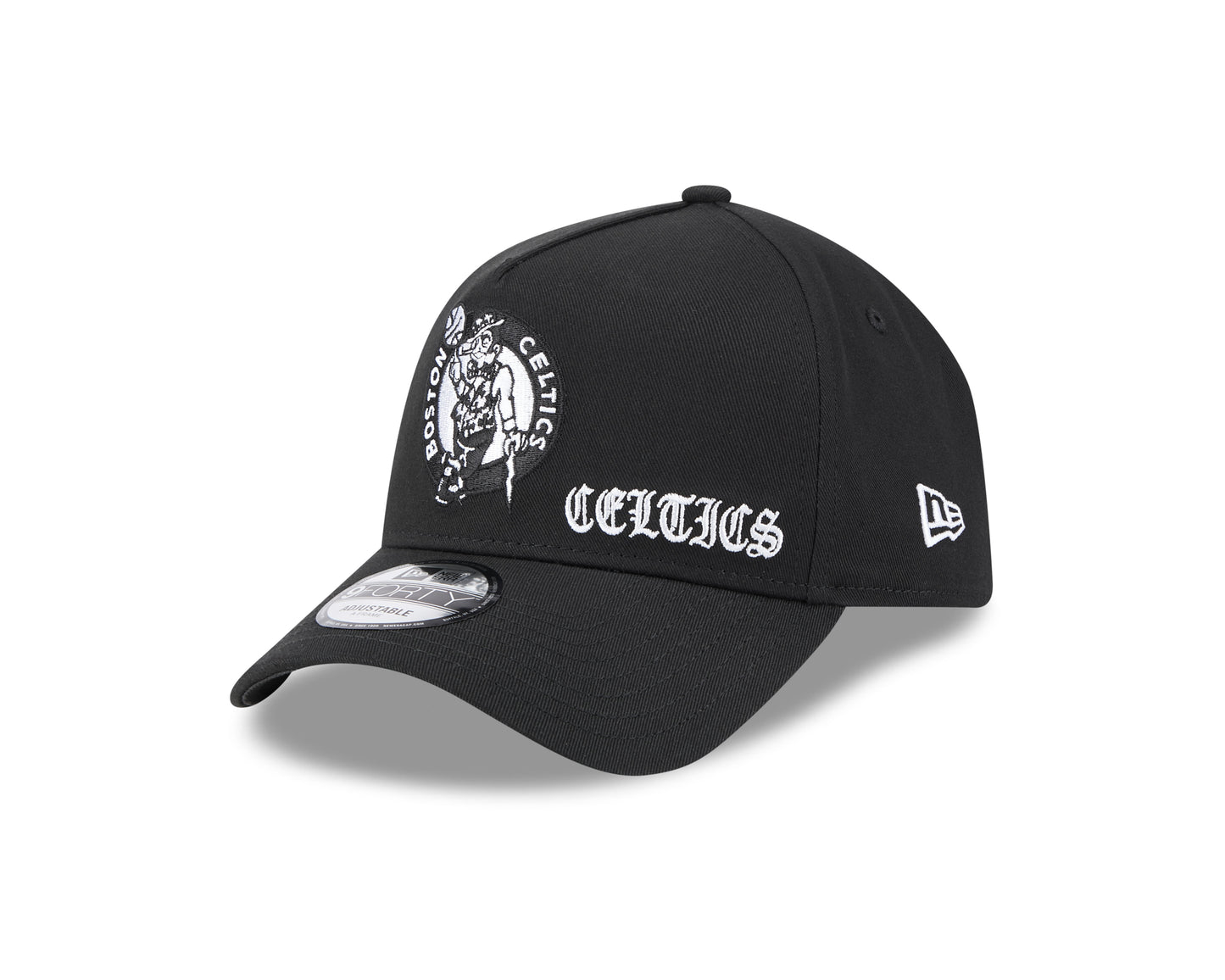 Boston Celtics NBA Gothic 9FORTY A-Frame Snapback Cap - New Era
