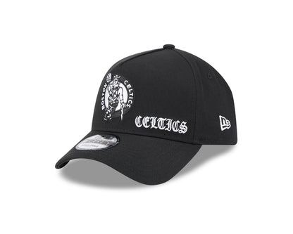 Boston Celtics NBA Gothic 9FORTY A-Frame Snapback Cap - New Era
