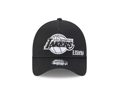 Los Angeles Lakers NBA Gothic 9FORTY A-Frame Snapback Cap - New Era