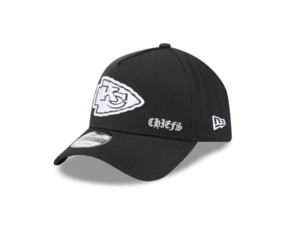 Kansas City Chiefs NFL Gothic 9FORTY A-Frame Snapback Cap - New Era