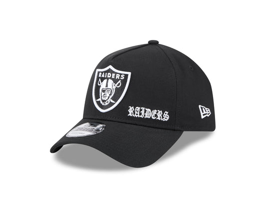 Las Vegas Raiders NFL Gothic 9FORTY A-Frame Snapback Cap - New Era