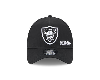 Las Vegas Raiders NFL Gothic 9FORTY A-Frame Snapback Cap - New Era