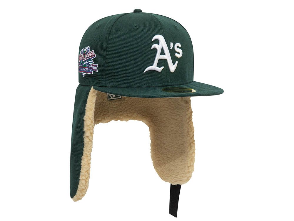 Oakland Athletics World Series Edition Green New Era 59Fifty Dogear Fitted Cap