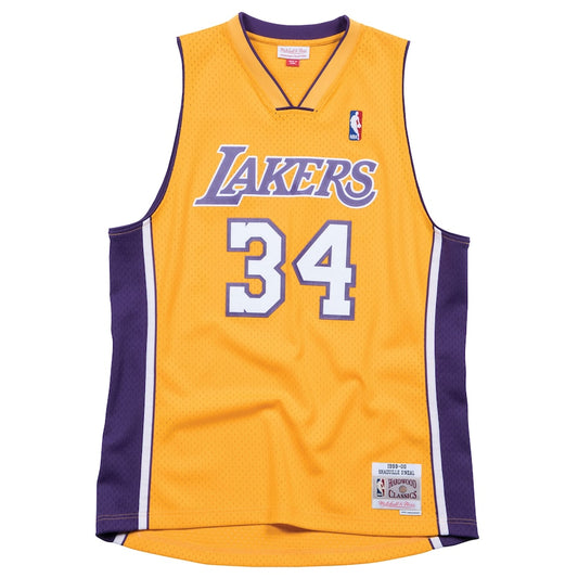 Los Angeles Lakers Shaquille O'Neal Gold 1999/00 Swingman Jersey - Mitchell & Ness