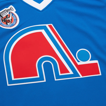 Quebec Nordiques 1992 Mats Sundin Mitchell&Ness NHL BLUE LINE Vintage Hockey Jersey