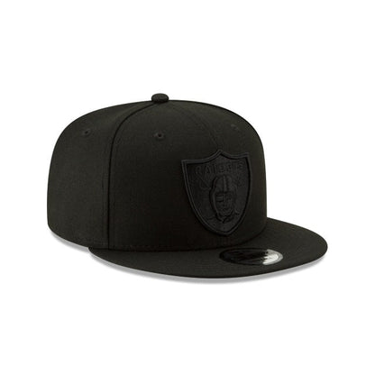 Las Vegas Raiders Monochrome Black New Era 9FIFTY Snapback Cap